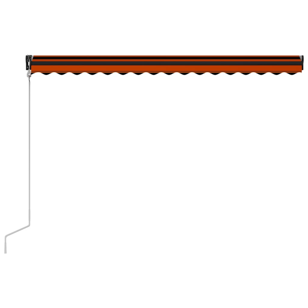 Tenda da Sole Retrattile Automatica 400x300cm Arancione Marrone