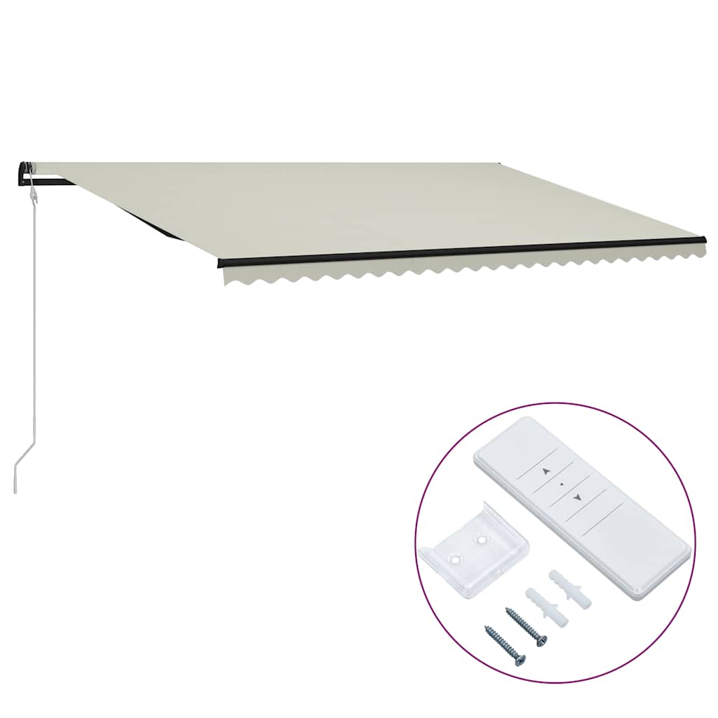Tenda da Sole Retrattile Automatica 600x300 cm Crema