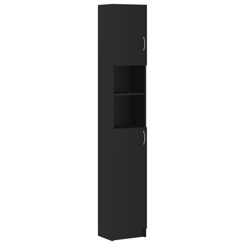 Set Mobili per Lavatrice Nero in Truciolato