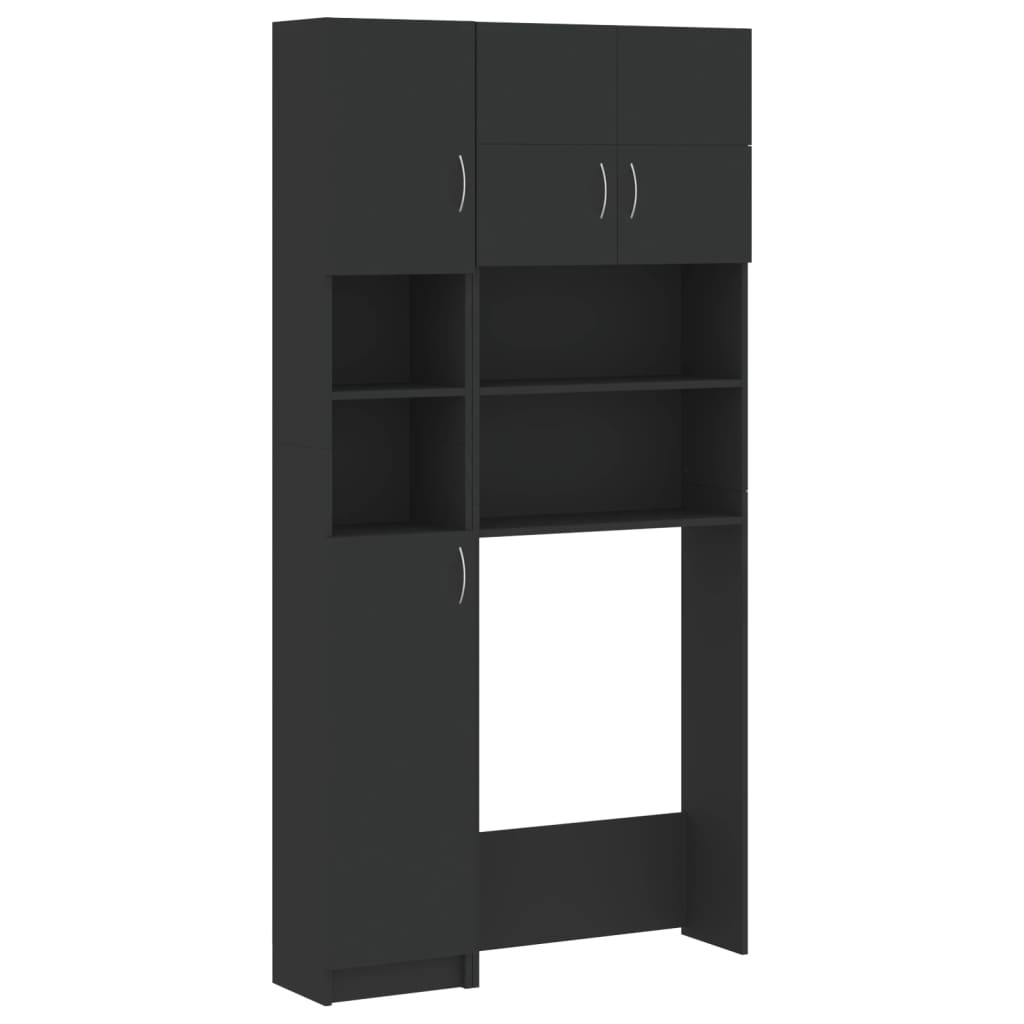 Set Mobili per Lavatrice Grigio in Truciolato