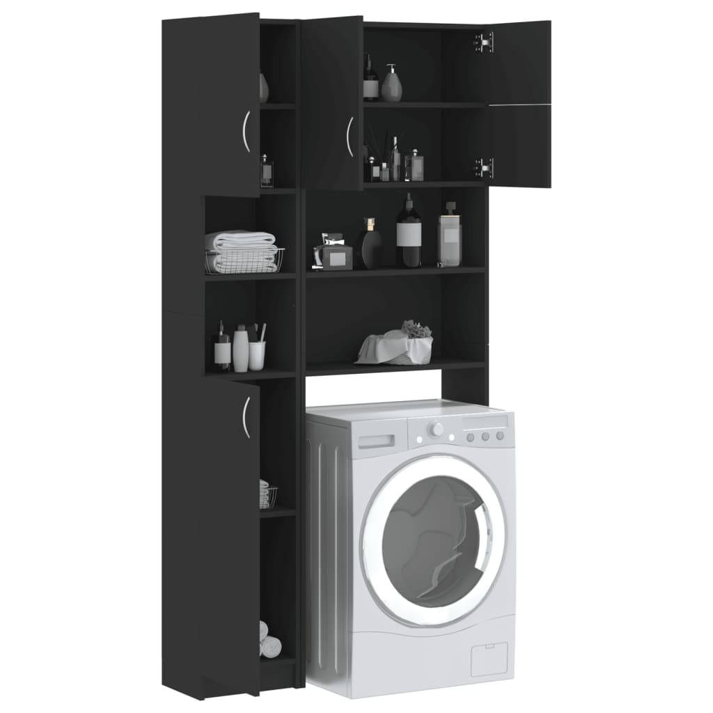 Set Mobili per Lavatrice Grigio in Truciolato