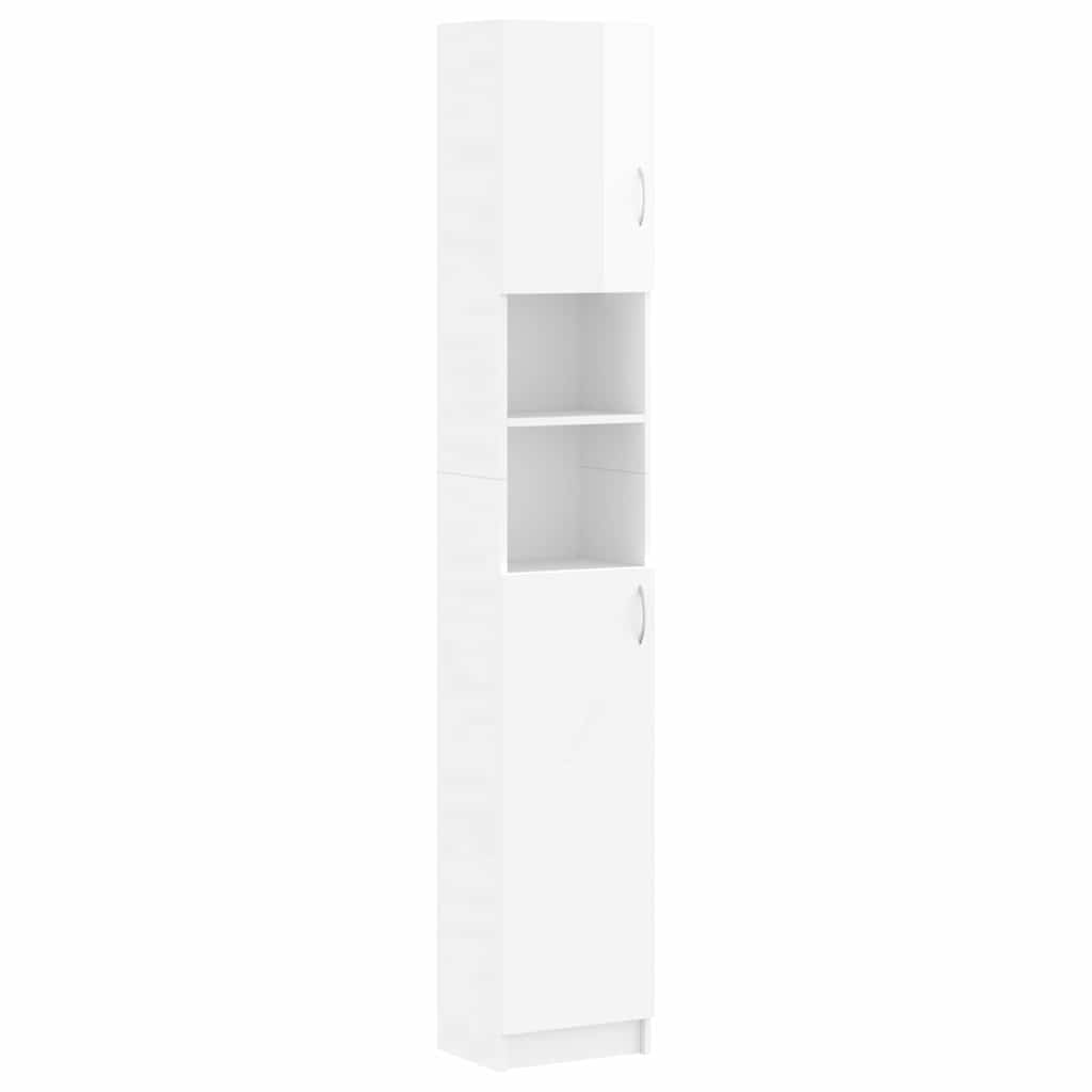 Set Mobili per Lavatrice Bianco Lucido in Truciolato