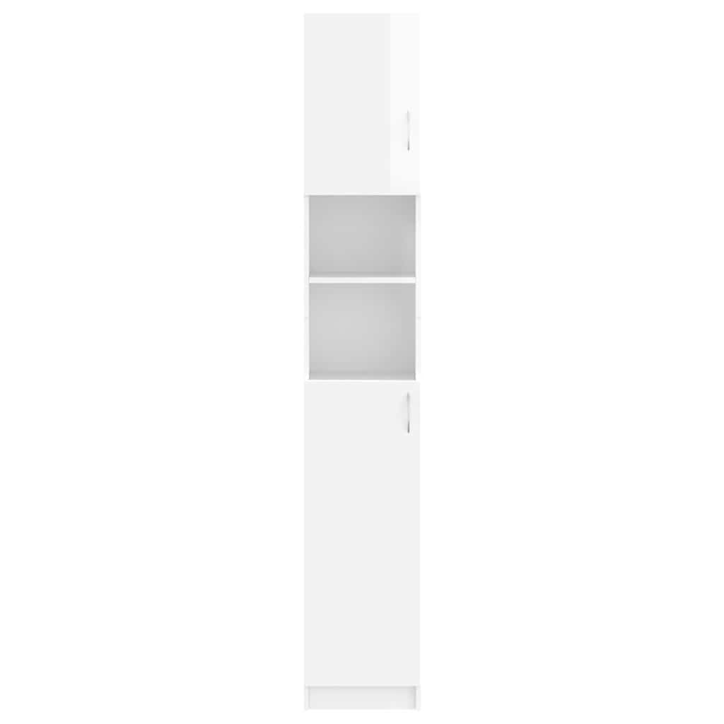 Set Mobili per Lavatrice Bianco Lucido in Truciolato