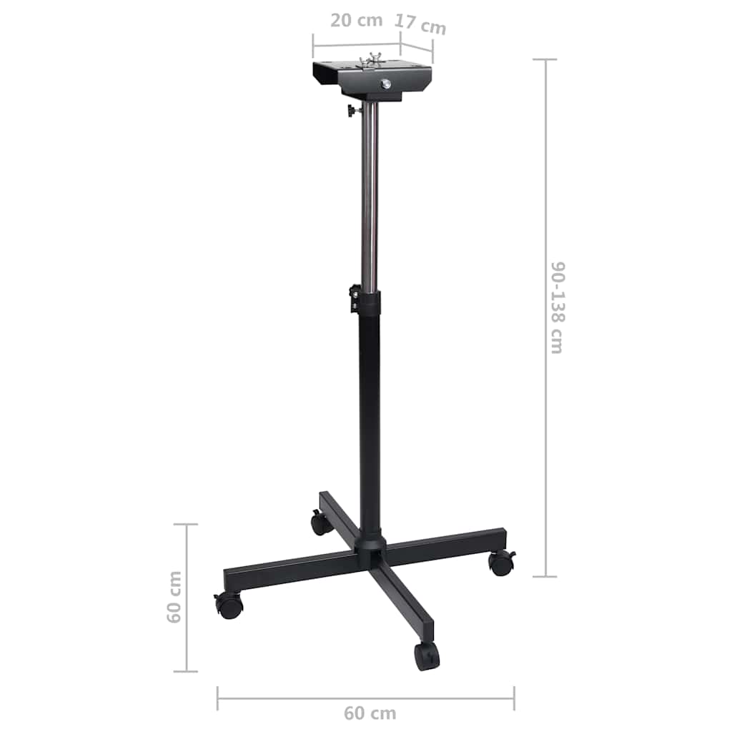 Asciugatore per Cani Motore Singolo Stand Nero Plastica Acciaio