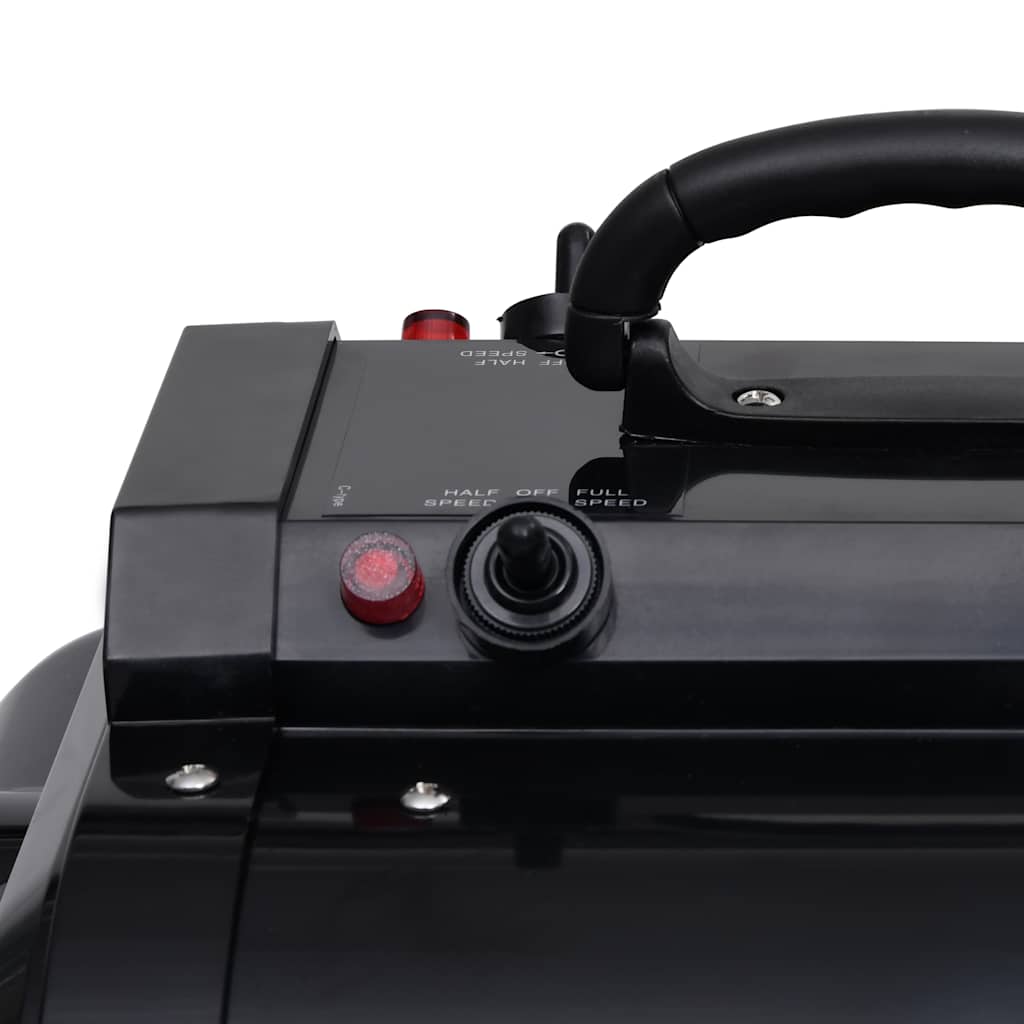 Asciugatore per Cani Motore Doppio Stand Nero Plastica Acciaio
