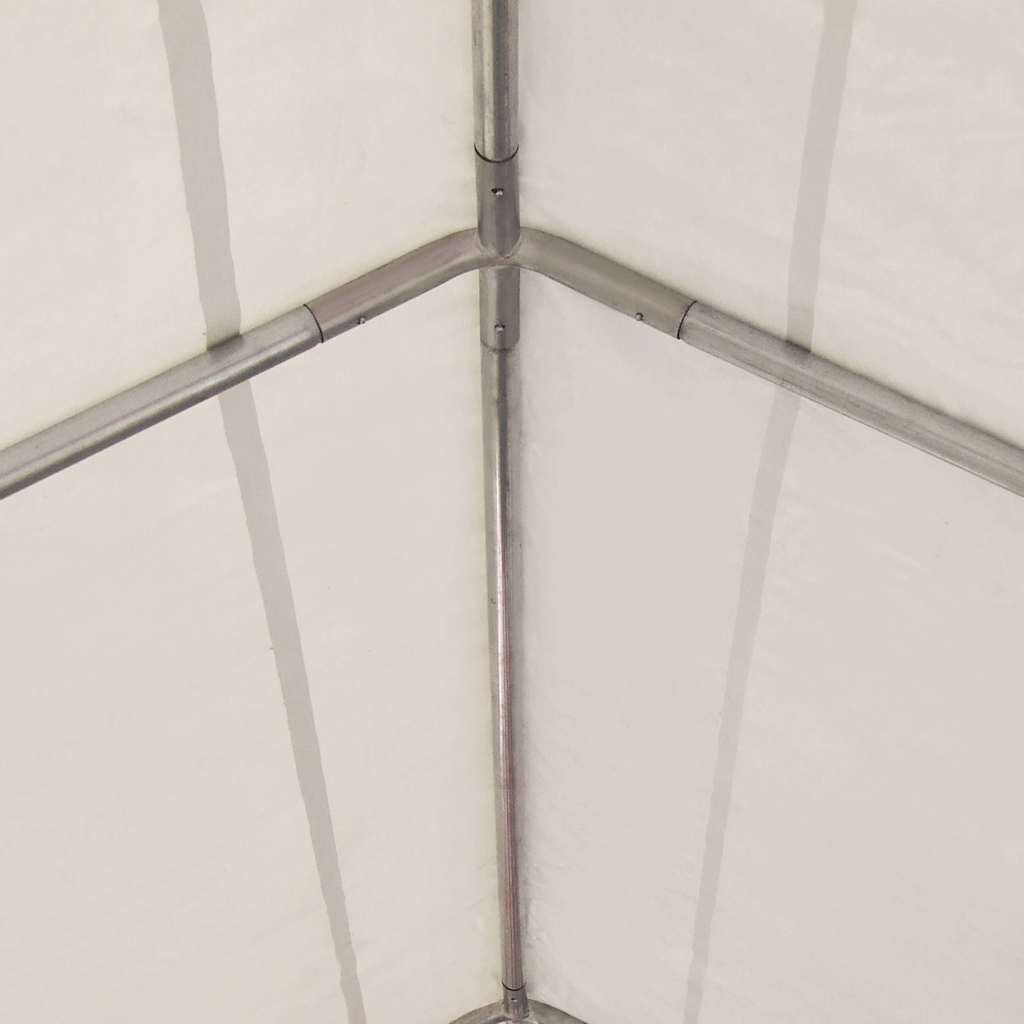 Gazebo da Giardino in PVC 4x6 m Bianco