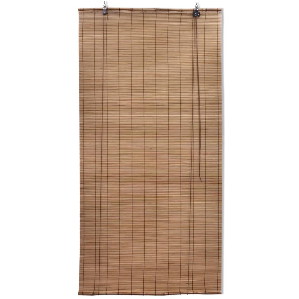 Tende a Rullo in Bambù 2pz 80x160cm Marroni