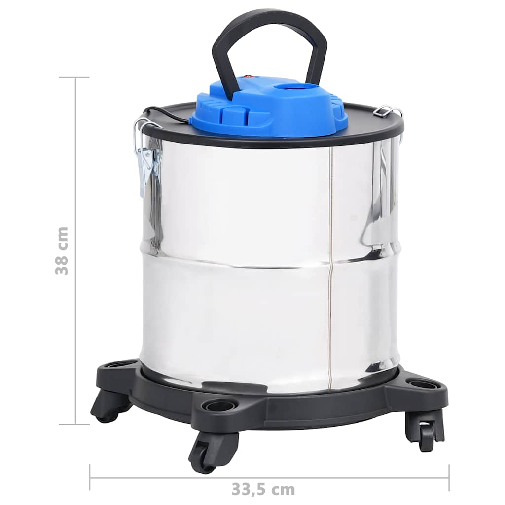 Aspiracenere con Tubo e Spazzola in Acciaio Inox