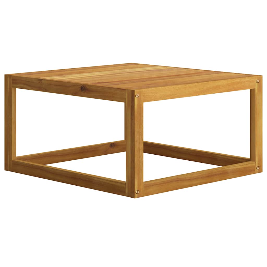Set Divani da Giardino 4 pz con Cuscini Crema Massello Acacia