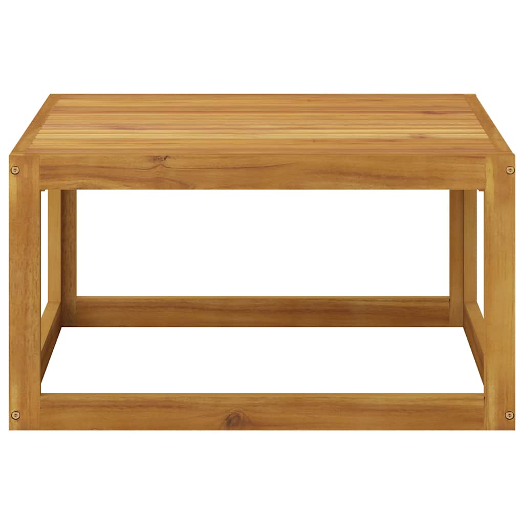Set Divani da Giardino 4 pz con Cuscini Crema Massello Acacia