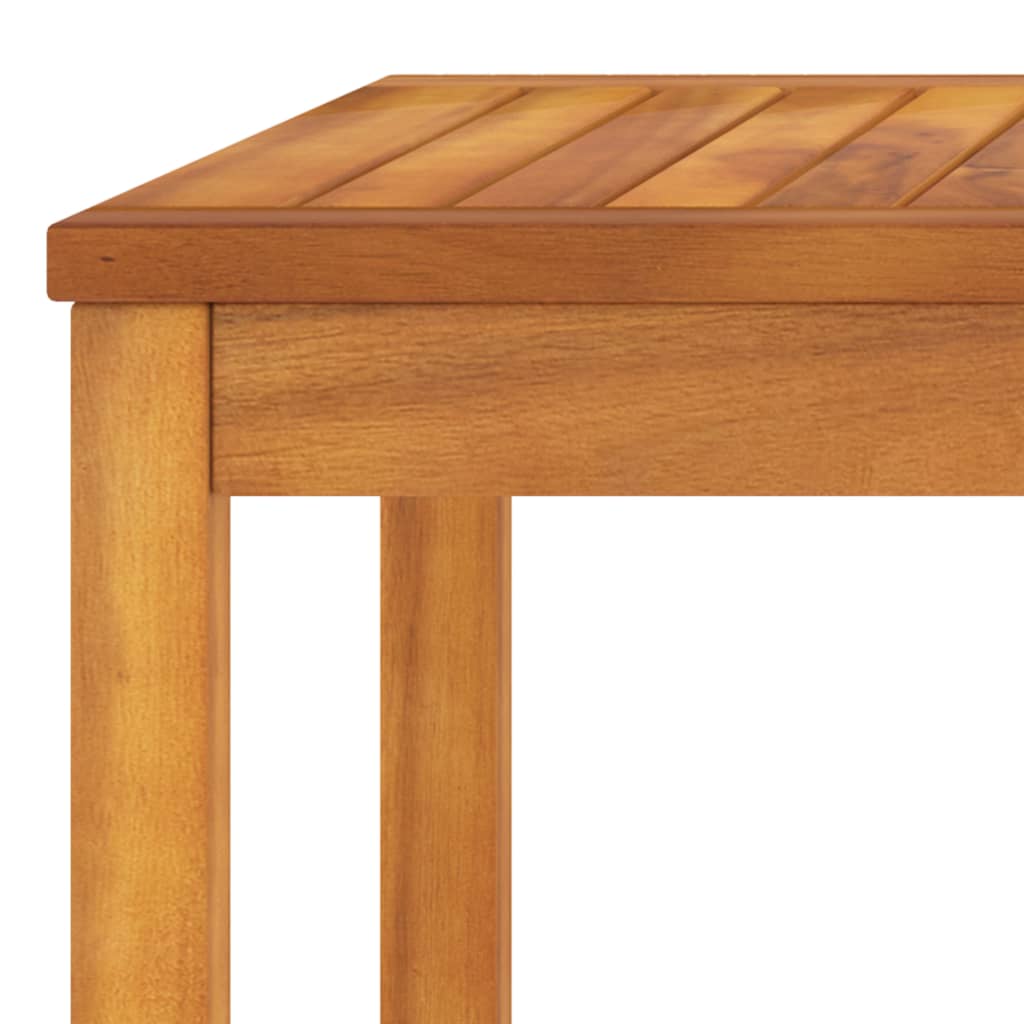 Set Divani da Giardino 4 pz con Cuscini Crema in Legno Acacia