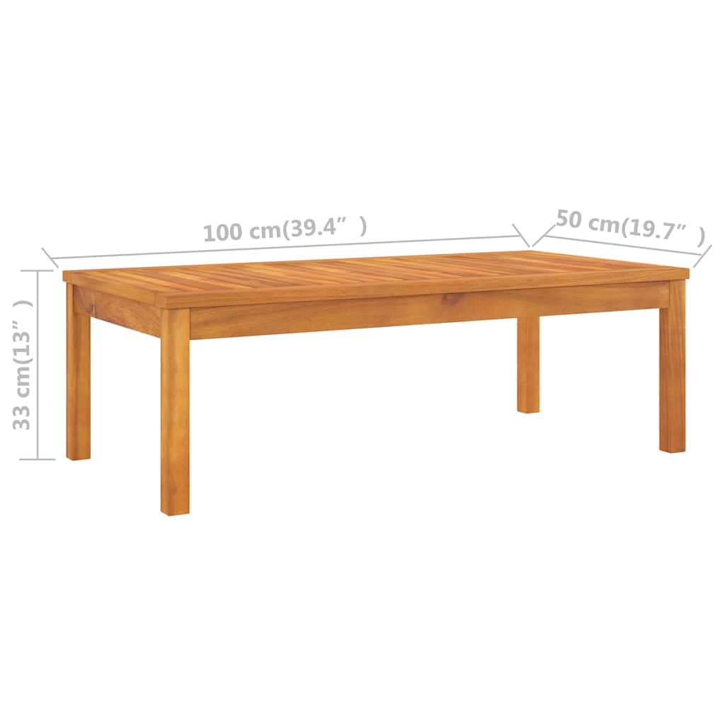 Set Divani da Giardino 3 pz con Cuscini in Massello di Acacia