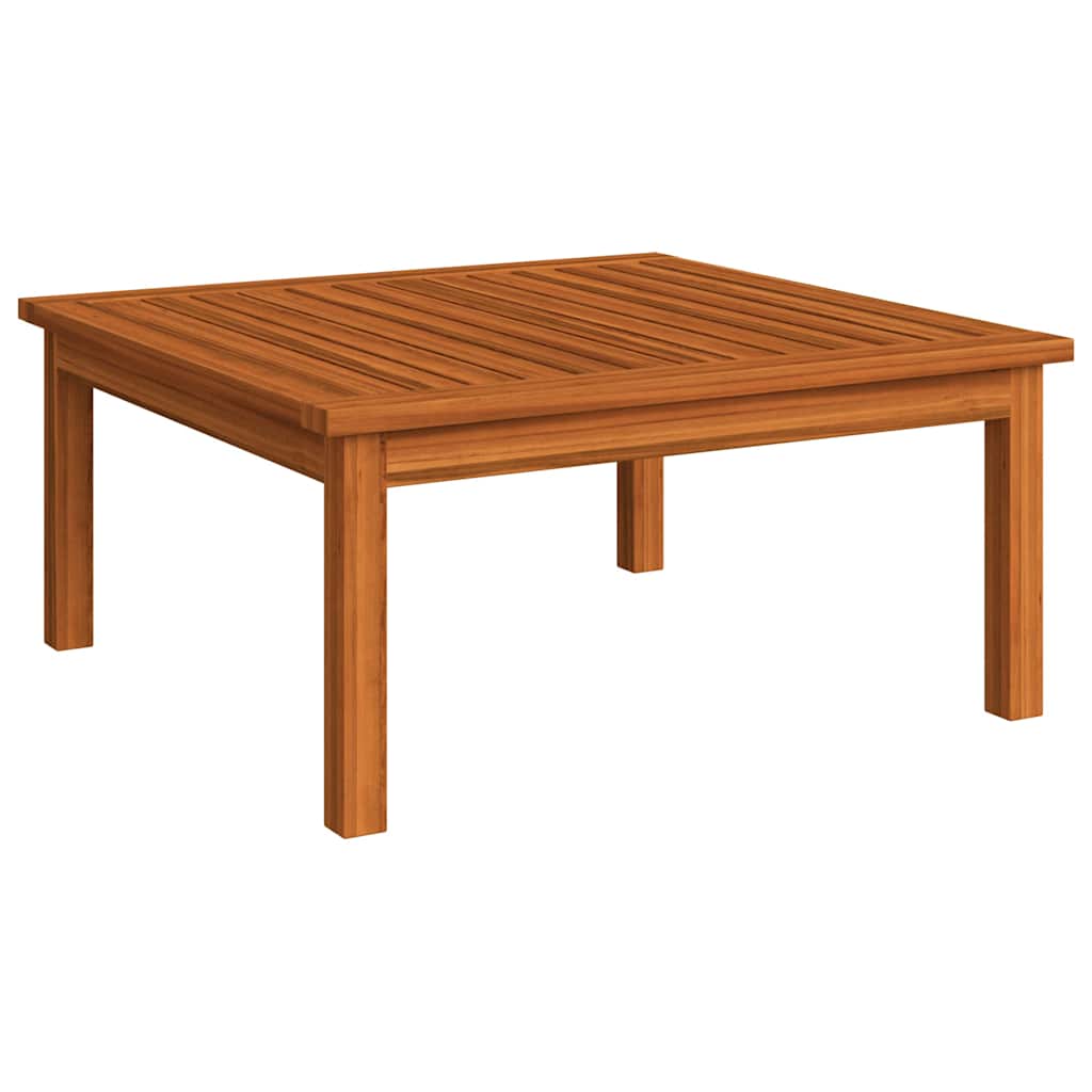Set da giardino 6 pezzi con cuscini crema in legno acacia