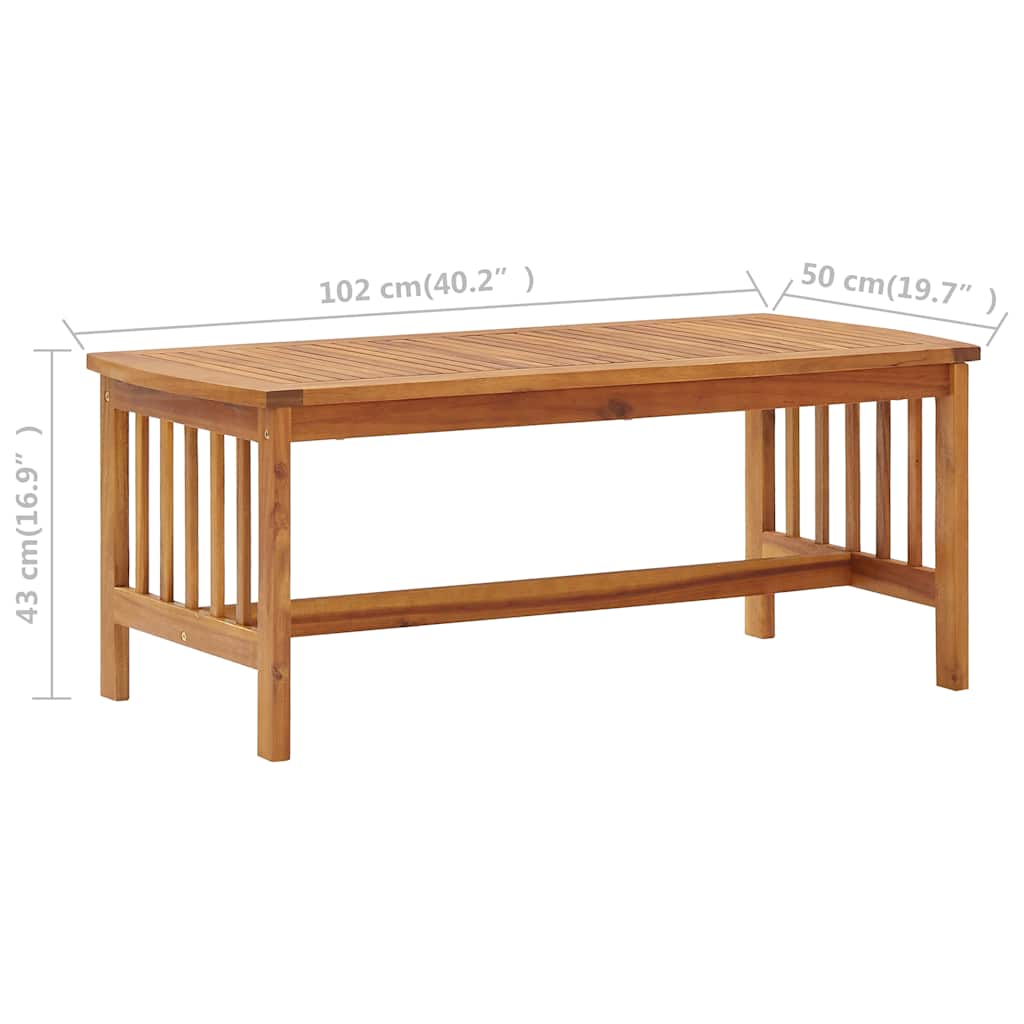 Set Divani da Giardino 3 pz con Cuscini in Massello di Acacia