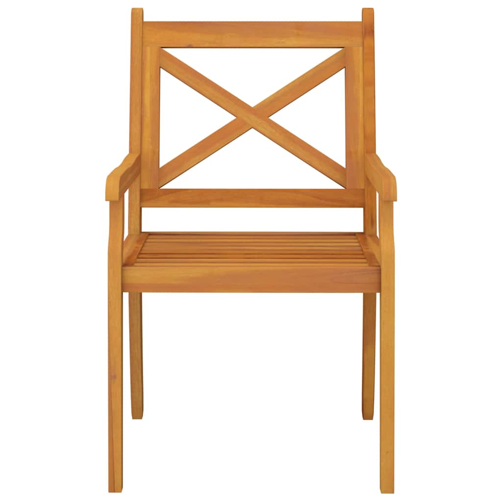 Set Mobili da Pranzo per Giardino 5 pz Legno Massello di Acacia