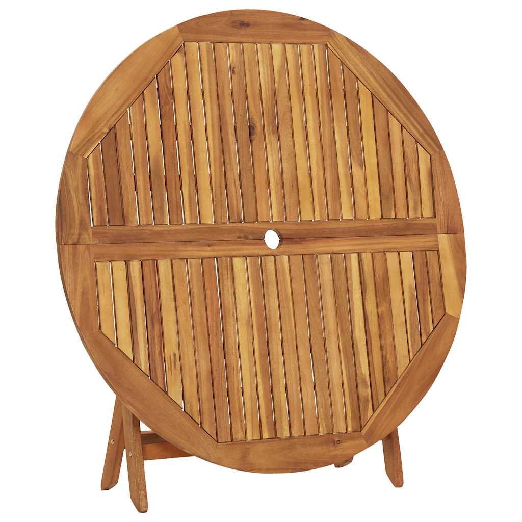 Set da Pranzo da Giardino 5 pz Pieghevole in Massello di Acacia