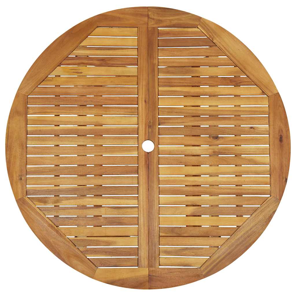 Set da Pranzo da Giardino 5 pz Pieghevole in Massello di Acacia