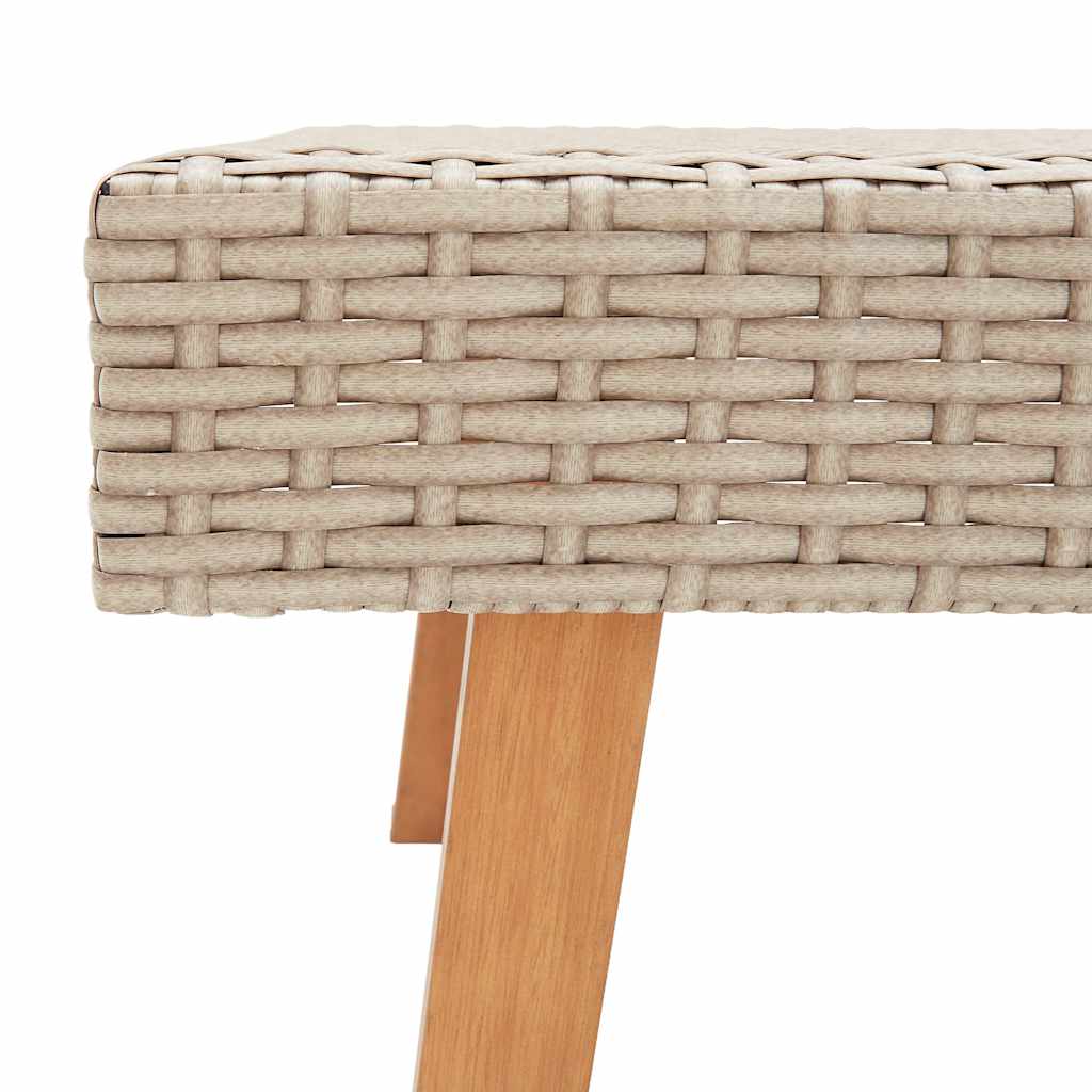 Set Divani da Giardino 4 pz con Cuscini in Polyrattan Beige