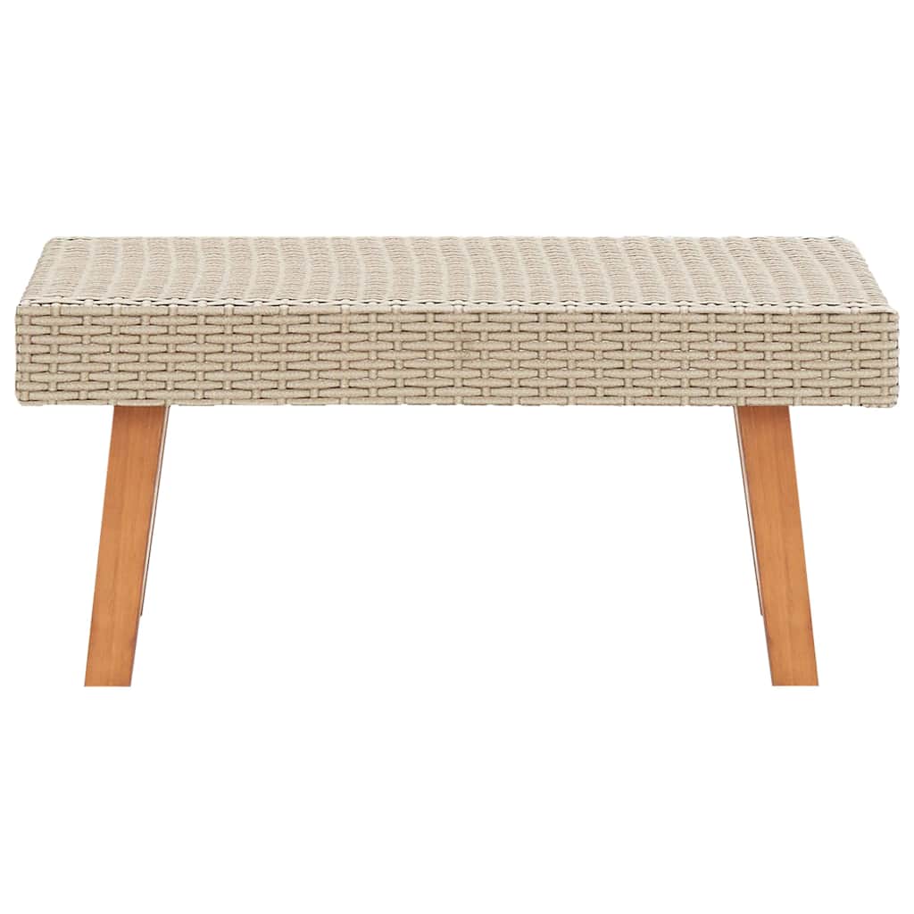 Set Divani da Giardino 4 pz con Cuscini in Polyrattan Beige