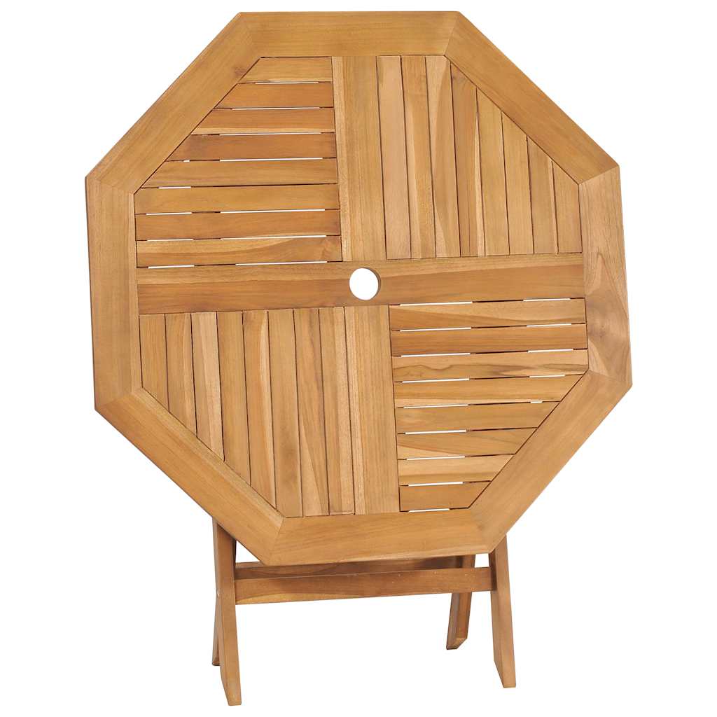 Set da Pranzo da Giardino 5 pz in Legno Massello di Teak