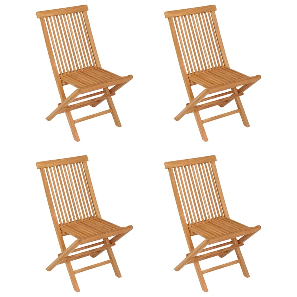 Set da Pranzo da Giardino 5 pz in Legno Massello di Teak