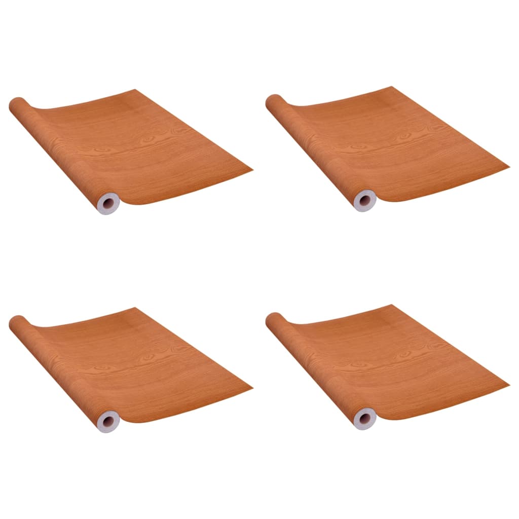 Pellicole Autoadesive per Porte 4 pz Rovere Chiaro 210x90cm PVC
