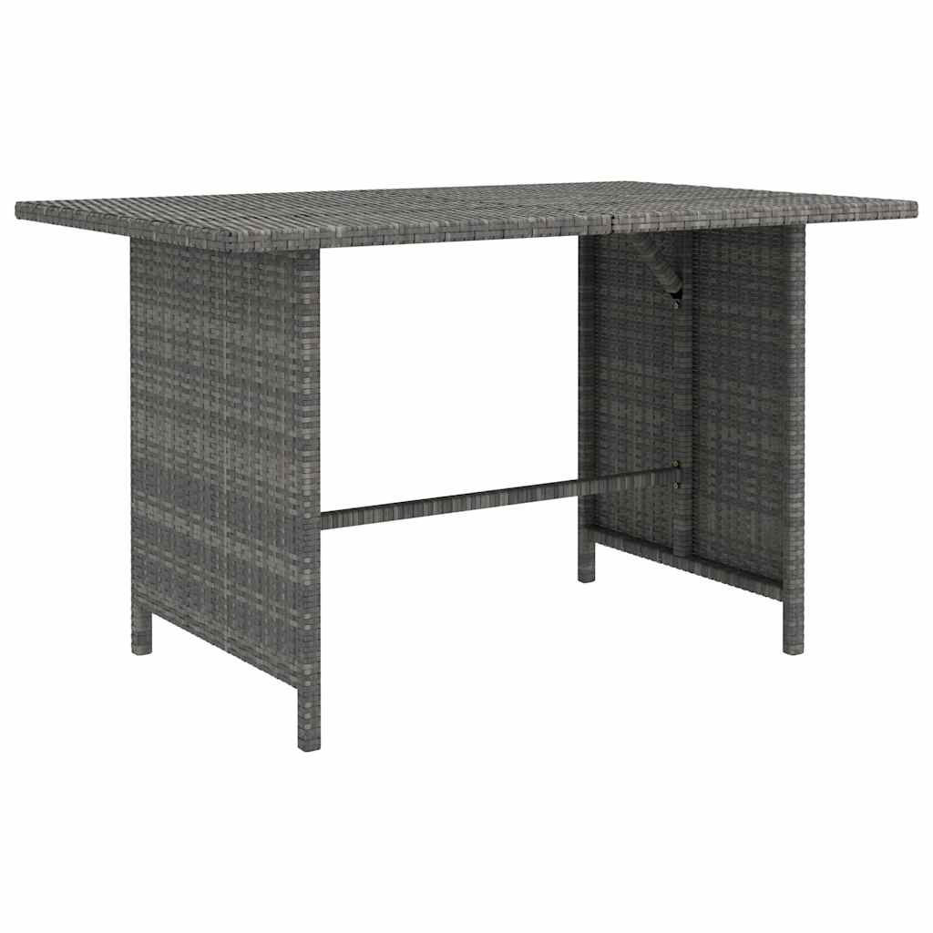 Set Divani da Giardino 8 pz con Cuscini in Polyrattan Grigio