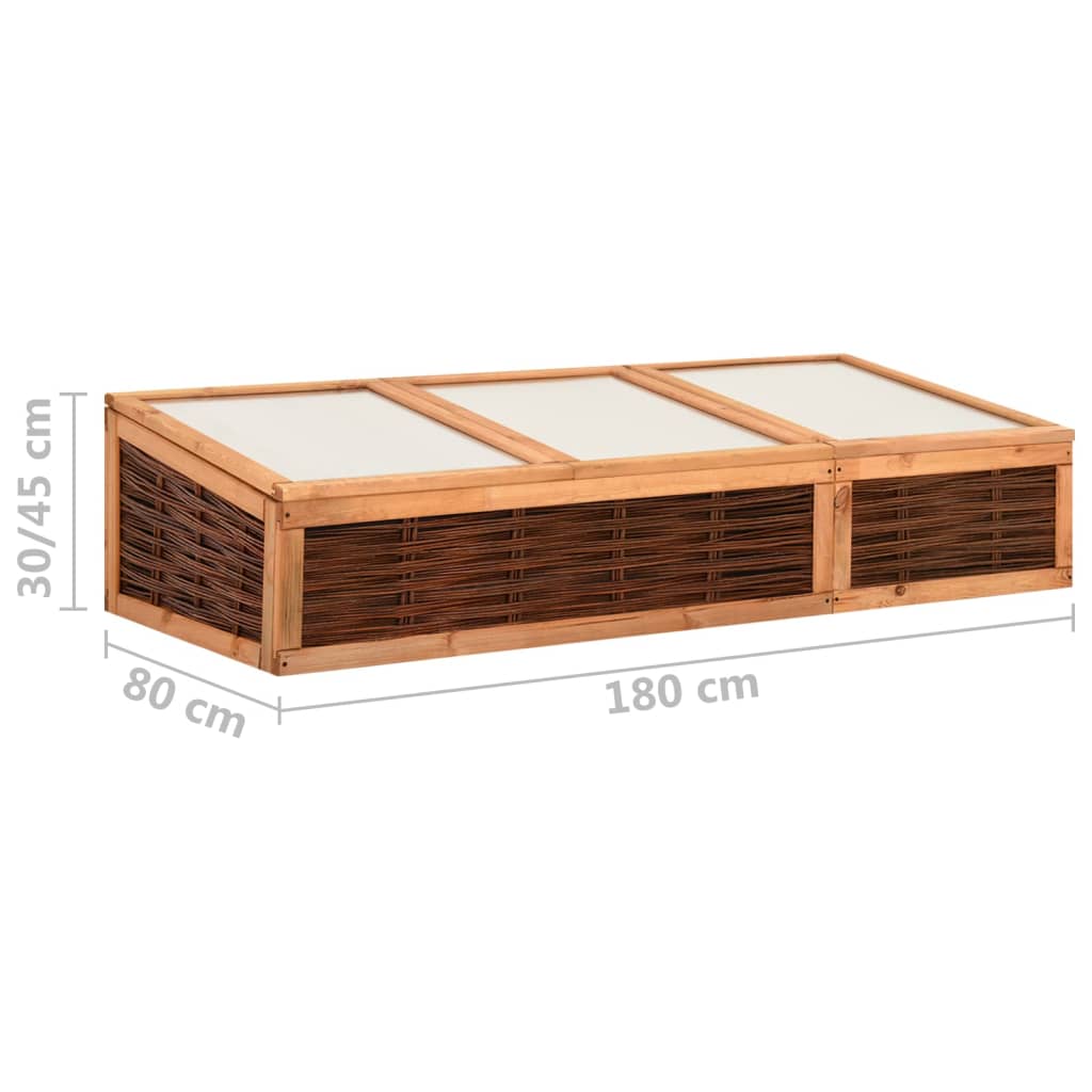 Serra 180x80x45 cm in Legno Massello di Pino e Salice