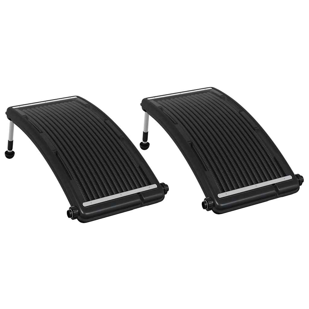 Pannelli Solari Termici Curvi per Piscina 2 pz 110x65 cm