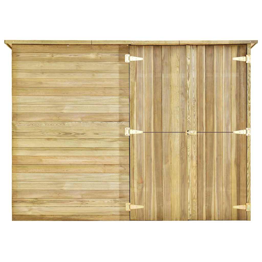 Capanno Giardino per Biciclette 232x110x170 cm Pino Impregnato