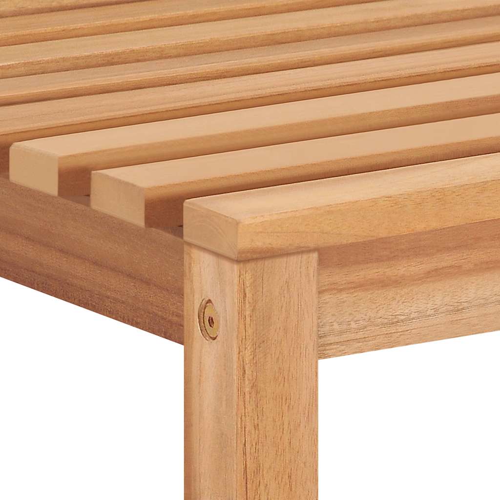 Set da pranzo da giardino 3 pz 80x80 cm Legno Massello di Teak