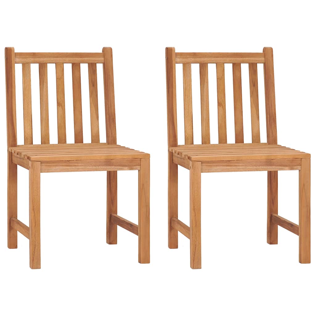 Set da pranzo da giardino 3 pz 80x80 cm Legno Massello di Teak