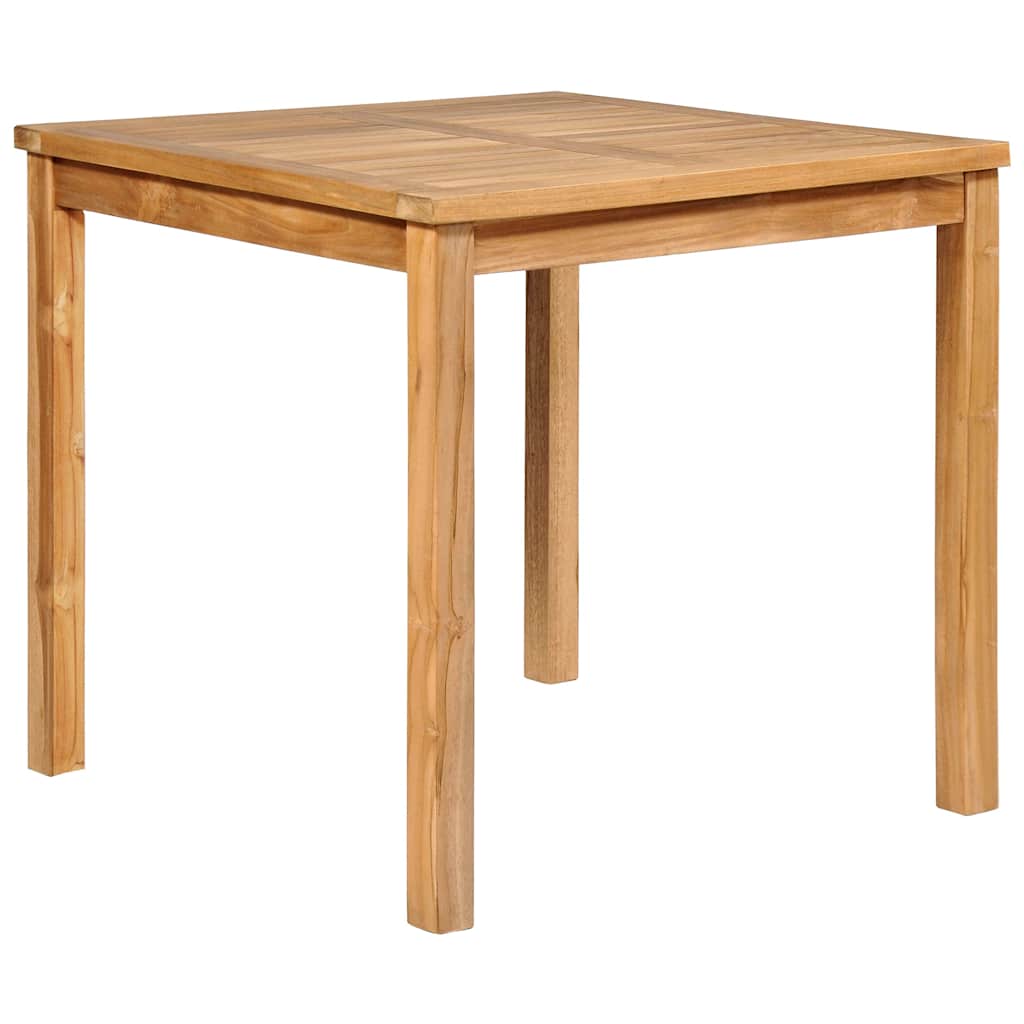 Set da pranzo da giardino 3 pz 80x80 cm Legno Massello di Teak
