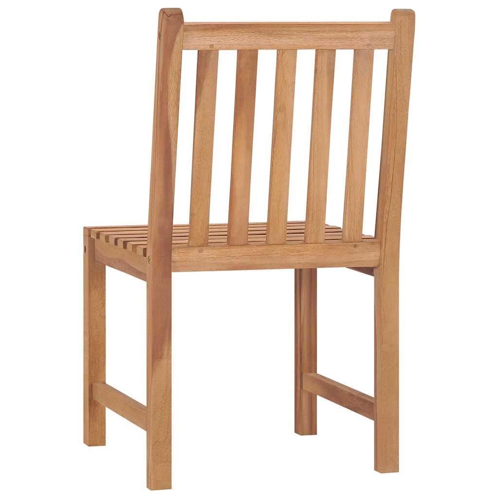 Set da pranzo da giardino 3 pz 80x80 cm Legno Massello di Teak