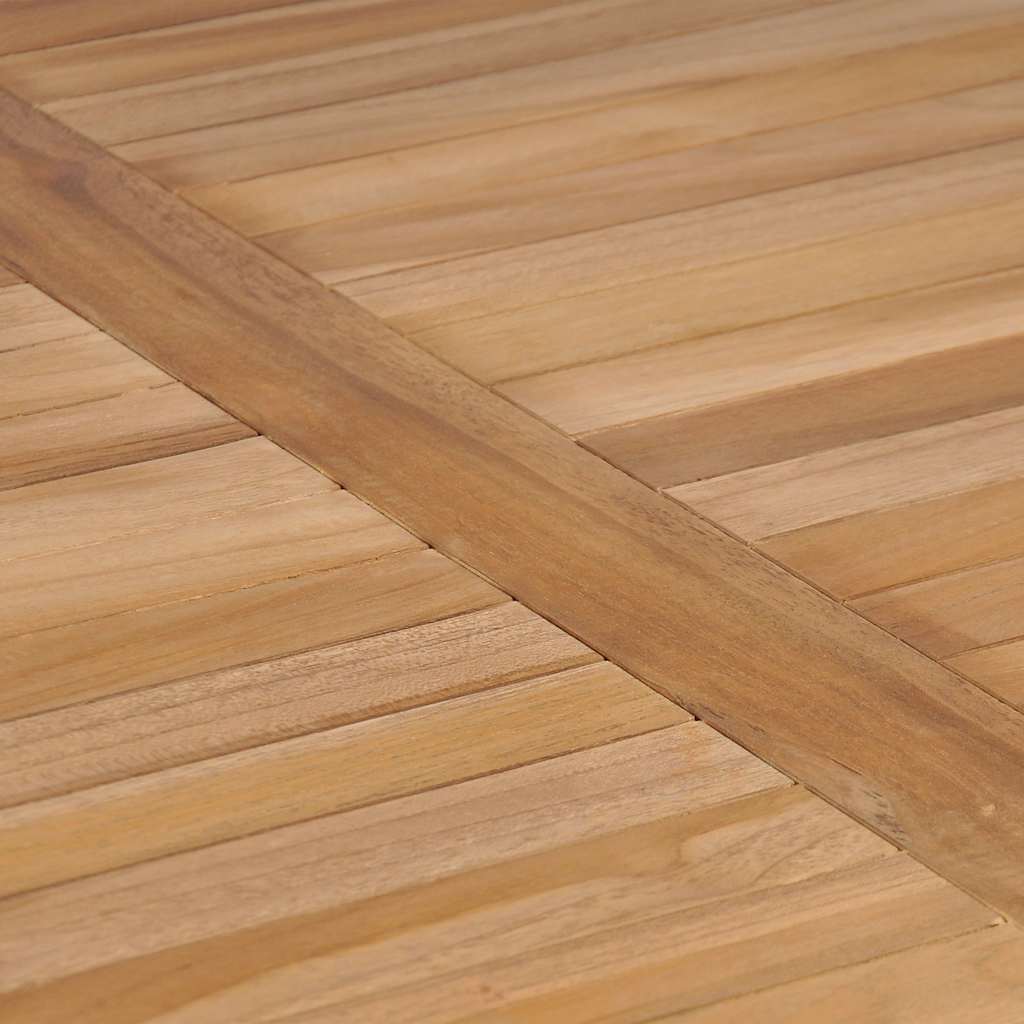 Set da pranzo da giardino 3 pz 80x80 cm Legno Massello di Teak