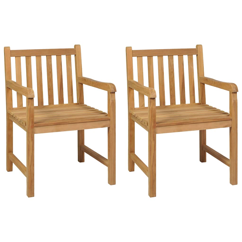Set da pranzo da giardino 3 pz 80x80 cm Legno Massello di Teak