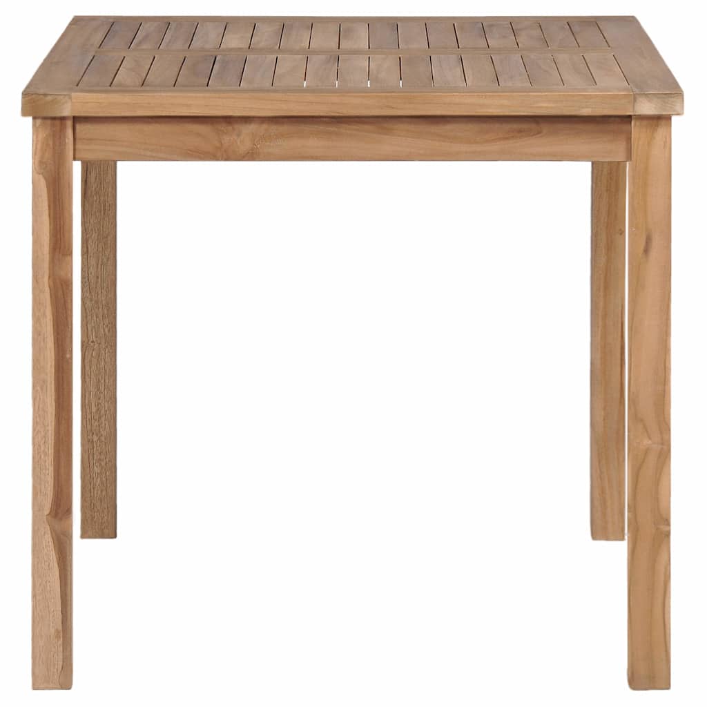 Set da pranzo da giardino 3 pz 80x80 cm Legno Massello di Teak