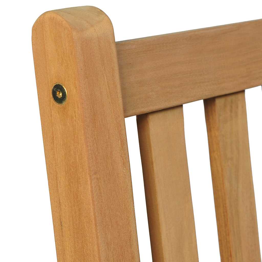 Set da pranzo da giardino 3 pz 80x80 cm Legno Massello di Teak
