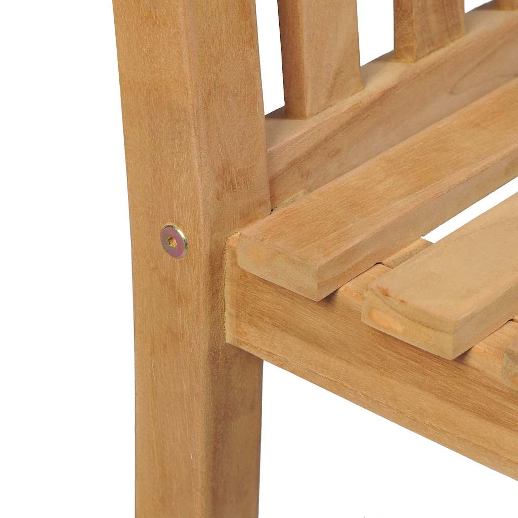 Set da pranzo da giardino 3 pz 80x80 cm Legno Massello di Teak