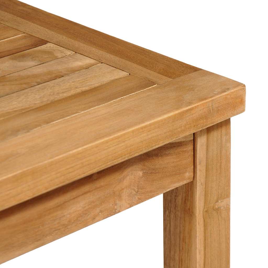 Set da pranzo da giardino 3 pz 80x80 cm Legno Massello di Teak