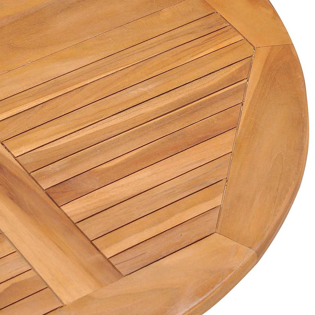 Set da Pranzo da Giardino 5 pz Pieghevole in Massello di Teak