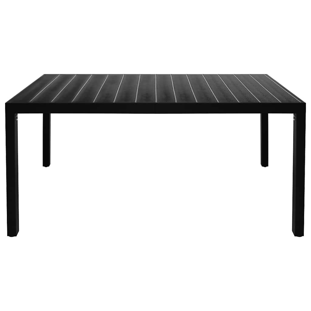 Set da Pranzo da Giardino 7 pz Nero
