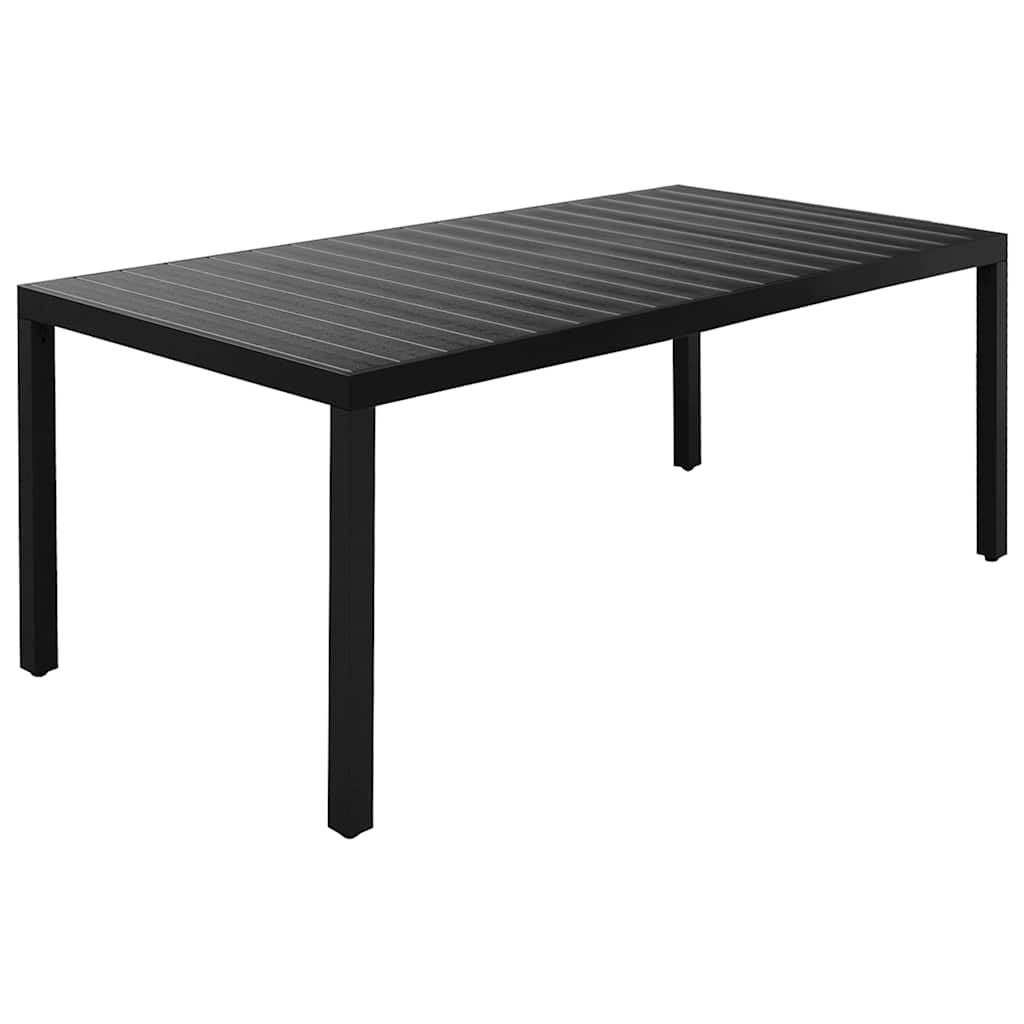 Set da Pranzo da Giardino 7 pz Nero