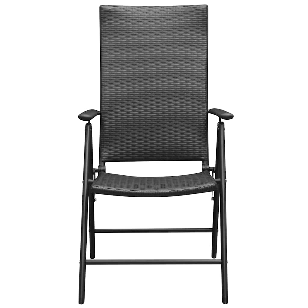 Set da Pranzo da Giardino 7 pz Nero
