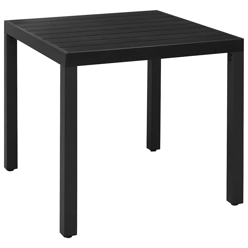 Set da Pranzo da Giardino 5 pz Nero e Marrone