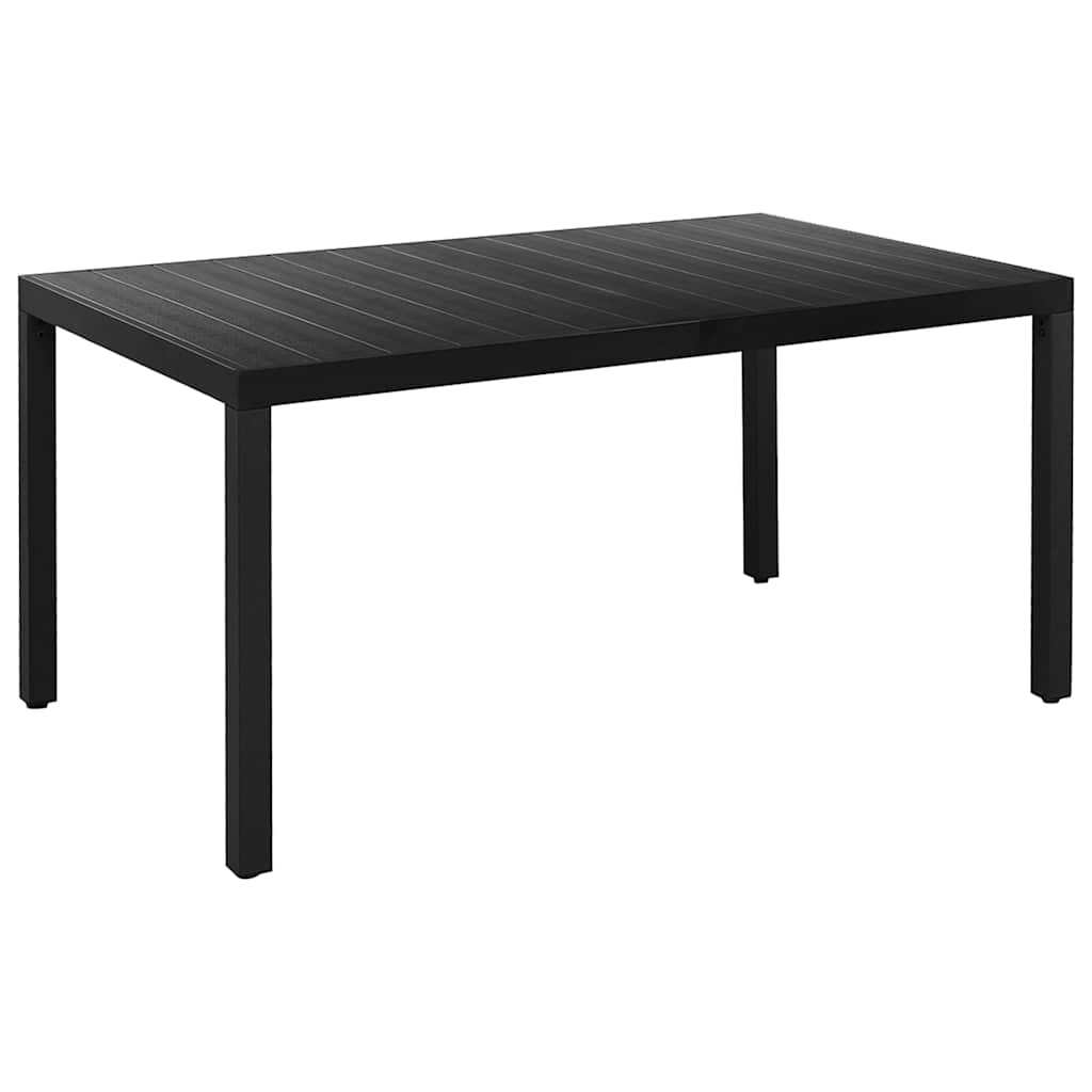 Set da Pranzo da Giardino 5 pz Nero e Marrone