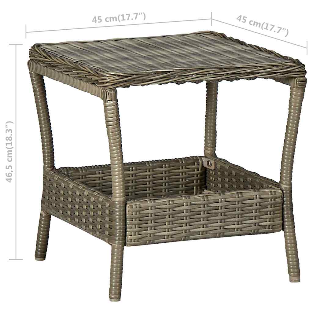 Set Divani da Giardino 3 pz con Cuscini in Polyrattan Marrone