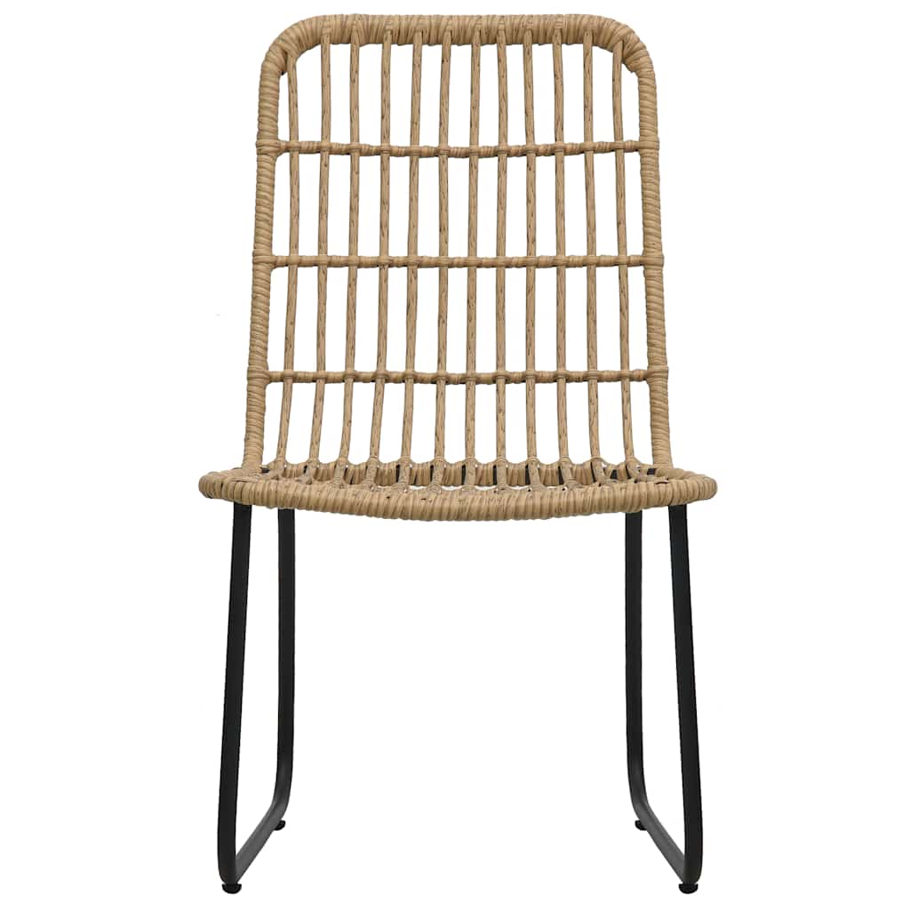 Set da Pranzo da Giardino 5 pz in Polyrattan e Vetro