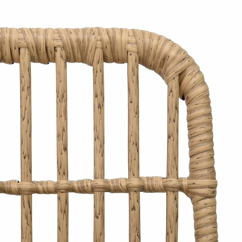 Set da Pranzo da Giardino 5 pz in Polyrattan e Vetro