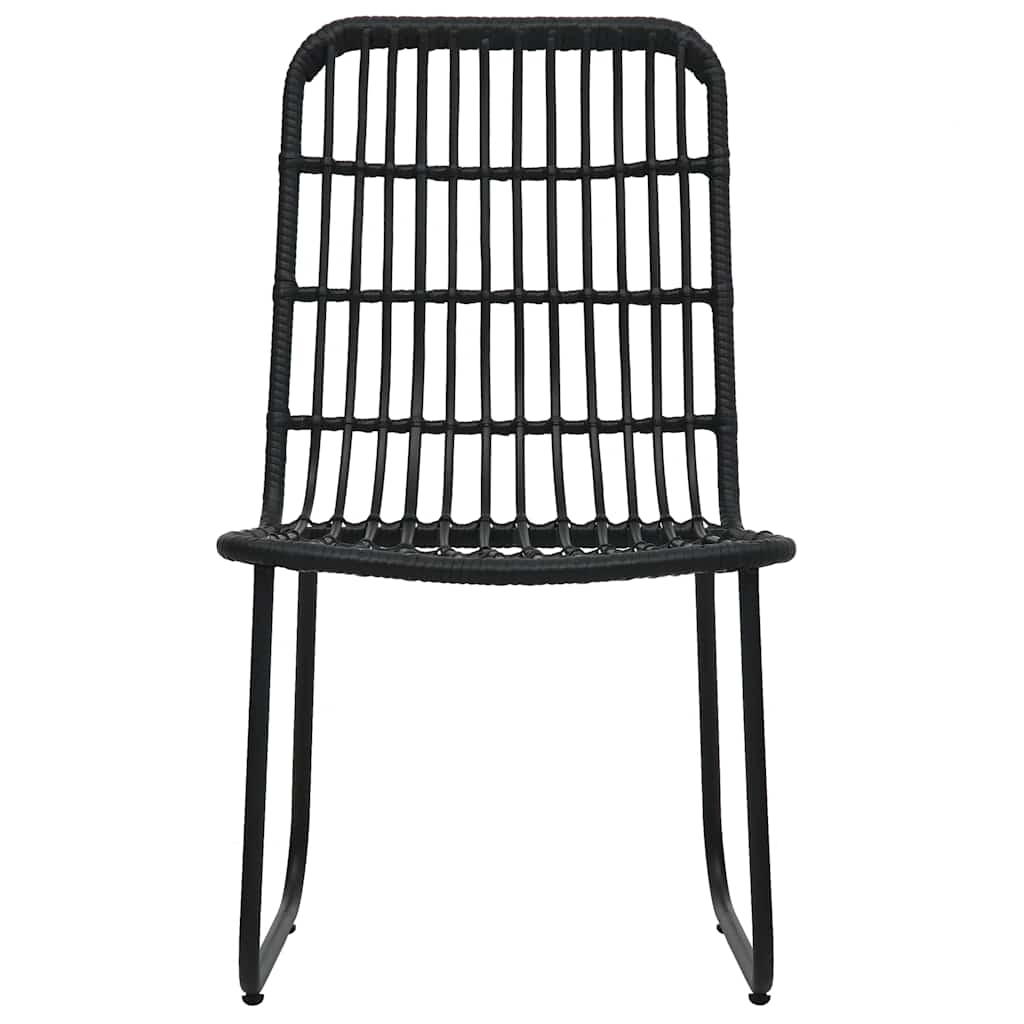 Set da Pranzo da Giardino 5 pz in Polyrattan e Vetro